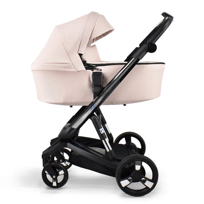 Carucior electric Ibebe iSTOP & DRiVE 2 in 1 Textil Roz (ISD111)