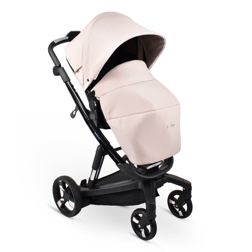 Carucior electric Ibebe iSTOP & DRiVE 2 in 1 Textil Roz (ISD111)