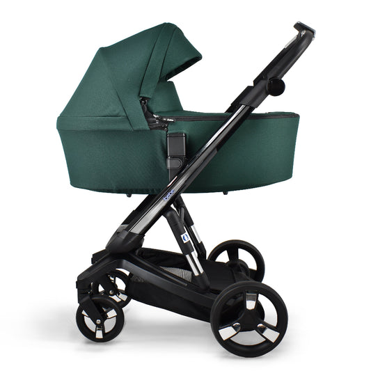 Carucior electric Ibebe iSTOP & DRiVE 2 in 1 Textil Verde (ISD106)