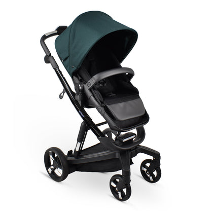 Carucior electric Ibebe iSTOP & DRiVE 2 in 1 Textil Verde (ISD106)