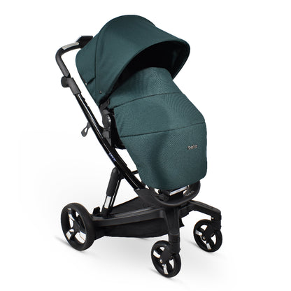 Carucior electric Ibebe iSTOP & DRiVE 2 in 1 Textil Verde (ISD106)