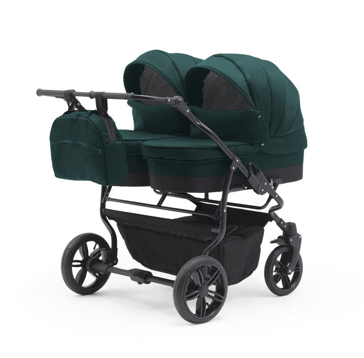 Carucior gemeni 3 in 1 Nativo Gemini Khaki/Negru