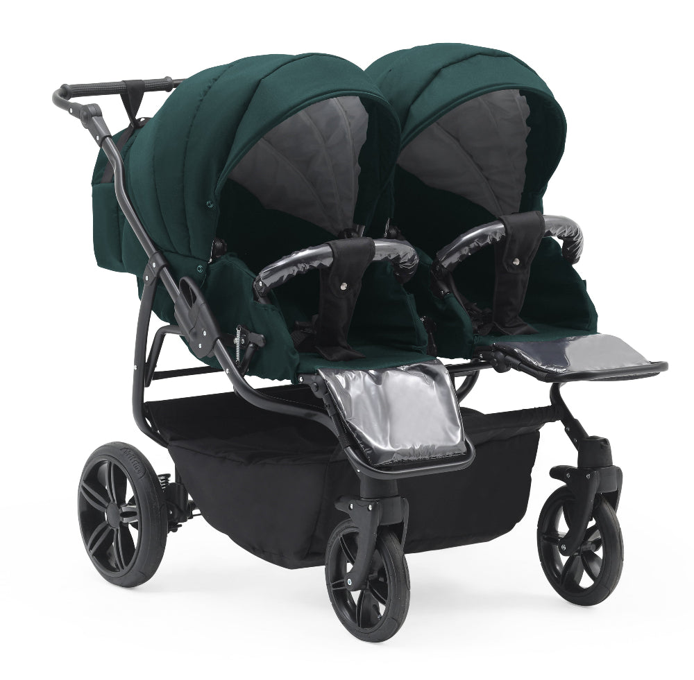 Carucior gemeni 3 in 1 Nativo Gemini Khaki/Negru