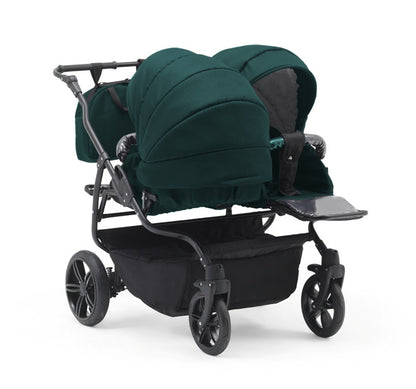 Carucior gemeni 3 in 1 Nativo Gemini Khaki/Negru