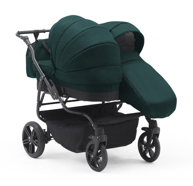 Carucior gemeni 3 in 1 Nativo Gemini Khaki/Negru