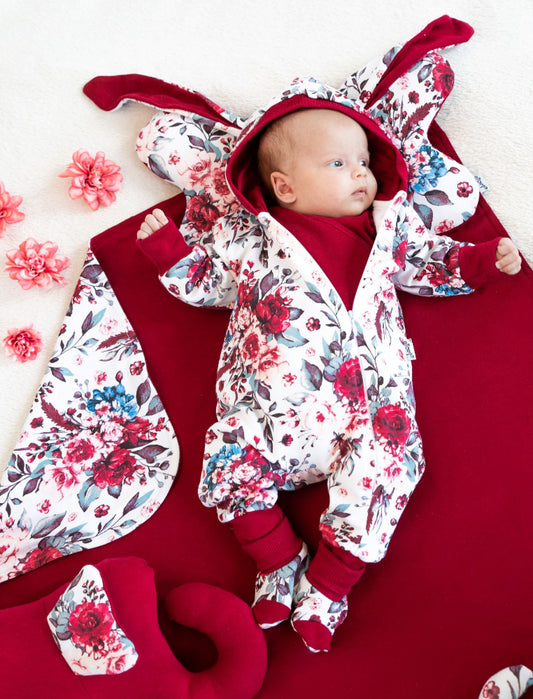 Combinezon de bumbac cu gluga (180271) Nicol "Kate"