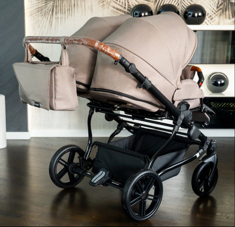 Carucior pentru gemeni Adbor Duo Lux Bej carucior-gemeni