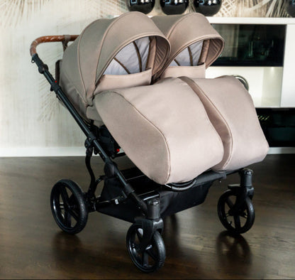 Carucior pentru gemeni Adbor Duo Lux Bej carucior-gemeni