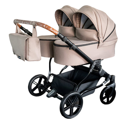 Carucior pentru gemeni Adbor Duo Lux Bej carucior-gemeni