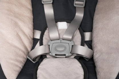 Leagan electric cu telecomanda 4Baby Rock'n Relax Wood Gri, max. 9 Kg, telecomanda, 5 viteze, 12 melodii, timer, USB