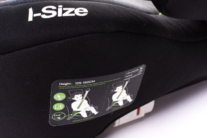 Inaltator Isofix 4Baby Hi-Fix 125-150cm Grafit, I-Size, conectori reglabili
