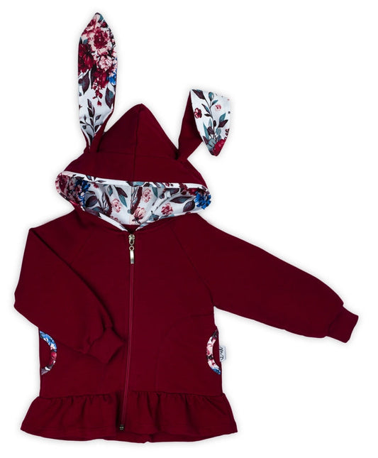 Hanorac de bumbac pentru copii (180275) Nicol "Kate" Visiniu