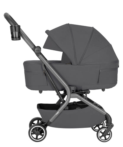 Carucior copii compact Carrello Magia CRL-6555 2 in 1 Elm Grey, max. 22 Kg, dimensiuni bagaj de mana