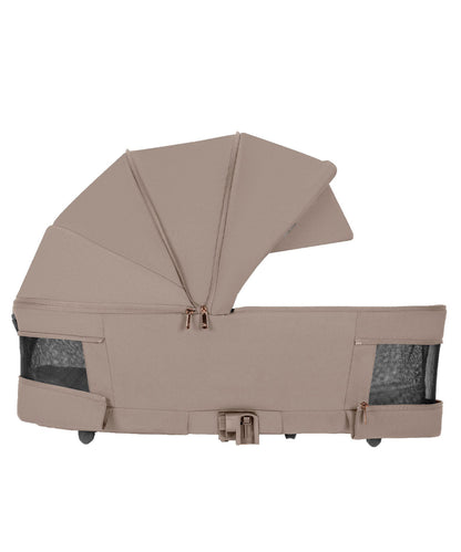 Carucior copii compact Carrello Magia CRL-6555 2 in 1 Spice Beige, max. 22 Kg, dimensiuni bagaj de mana