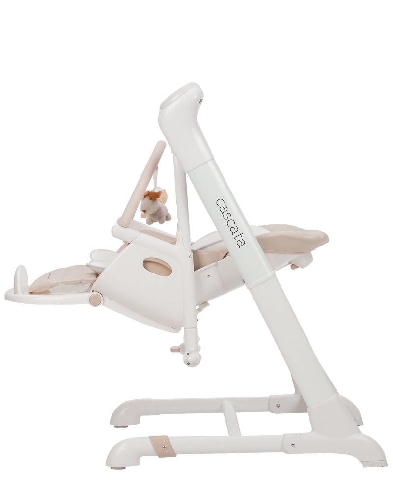 Scaun de masa si leagan electric Carrello CASCATA (CRL-10303/1) Cream Beige,  controlabil prin aplicatie pe mobil