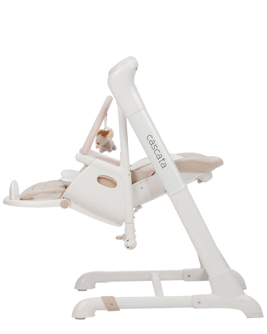 Scaun de masa si leagan electric Carrello CASCATA (CRL-10303/1) Cream Beige,  controlabil prin aplicatie pe mobil