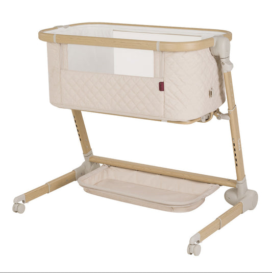 Patut electric co-sleeper pliabil Carrello Salsa (CRL-16507) Cremio Beige, 0-6 luni, 9 Kg