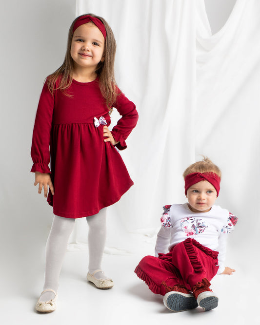 Rochita cu maneca lunga bumbac 100% (180166) Nicol "Kate"