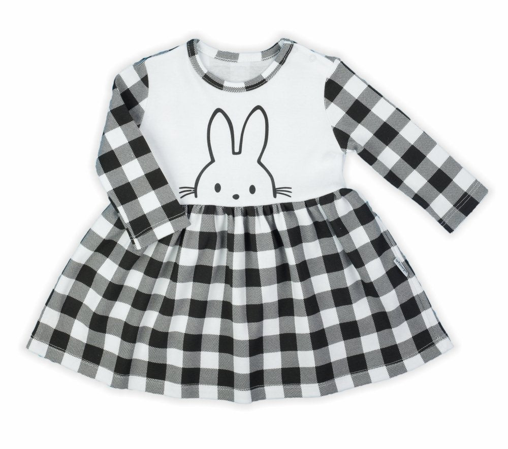 Rochita de bumbac cu maneca lunga Nicol "Bunny" (163364)