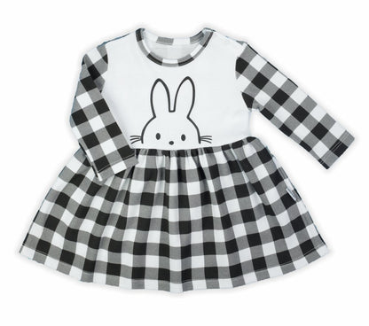 Rochita de bumbac cu maneca lunga Nicol "Bunny" (163364)