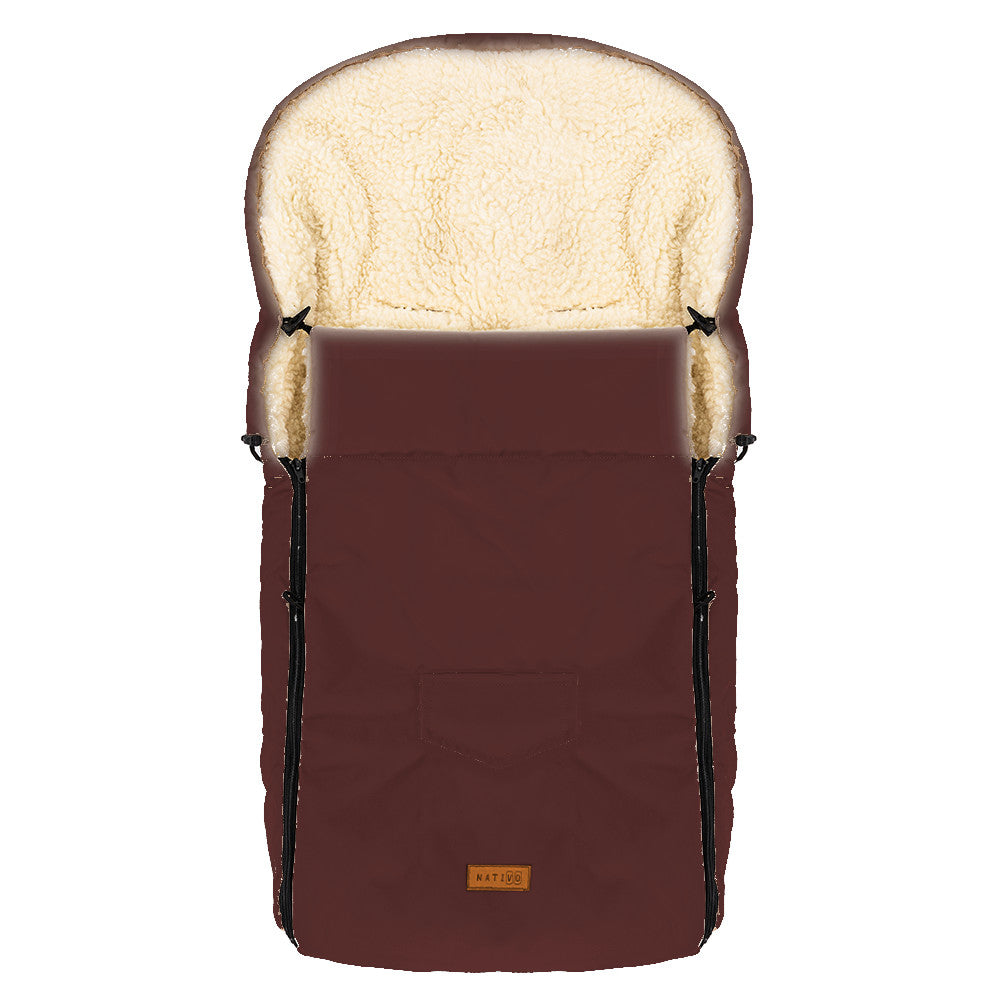 Sac de dormit impermeabil de lana Nativo Winter 95x40 cm Maro