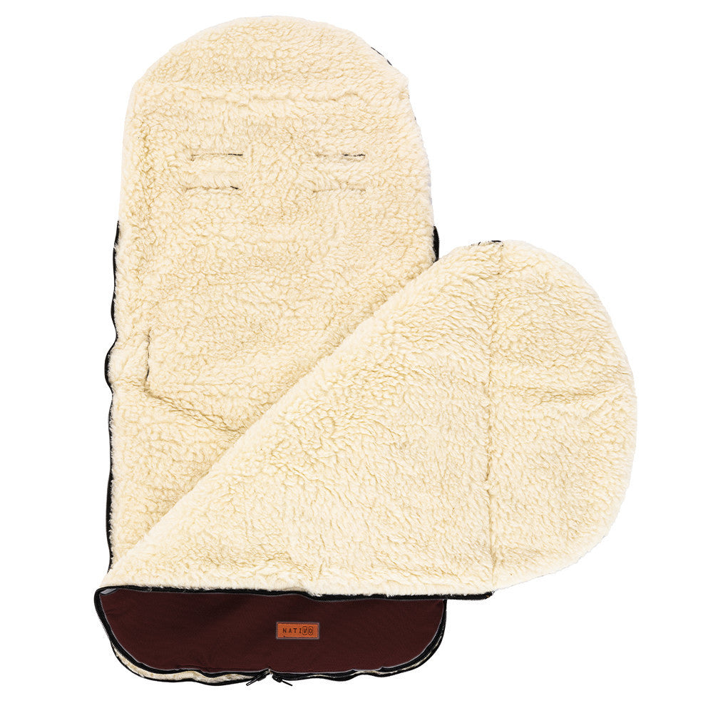 Sac de iarna de lana impermeabil Nativo Winter 85x40 cm Maro