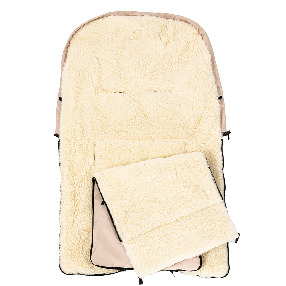 Sac de dormit impermeabil de lana Nativo Winter 95x40 cm Cappuccino