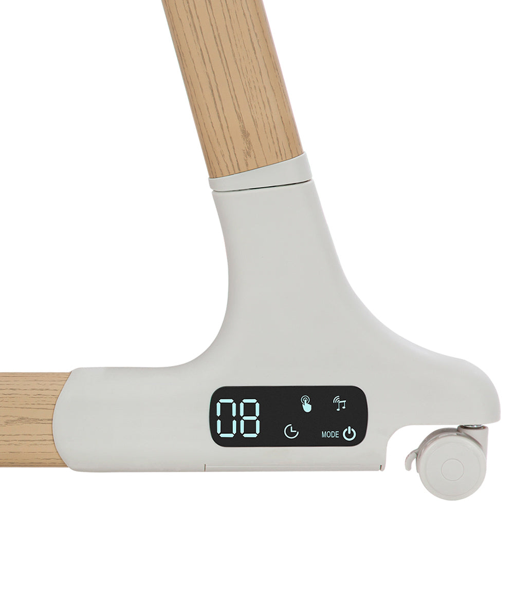 Patut leagan electric Carrello PRIMA Honey Beige melodii senzor de miscare timer bluetooth