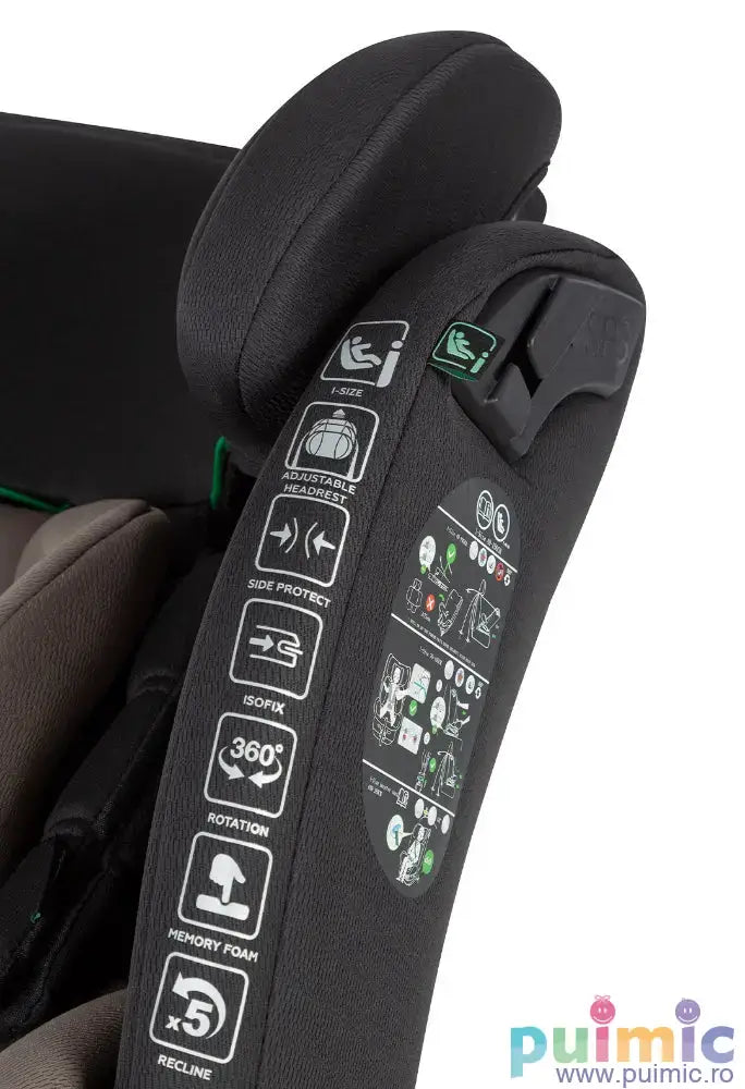 Scaun auto rotativ 360° Carrello Unity i-SIZE 40-150 cm SPS Top Tether ISOFIX scaun-auto