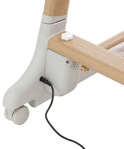 Patut leagan electric Carrello PRIMA Honey Beige melodii senzor de miscare timer bluetooth