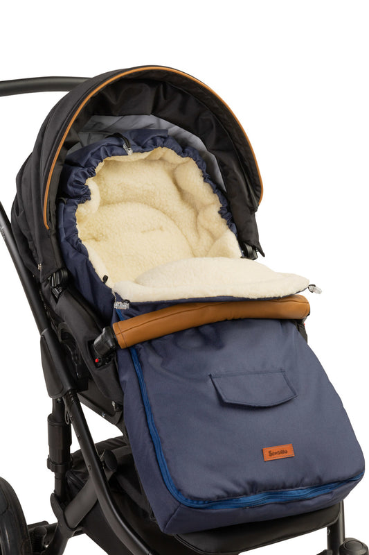 Sac de iarna Sensillo lana 95x40 cm Navy