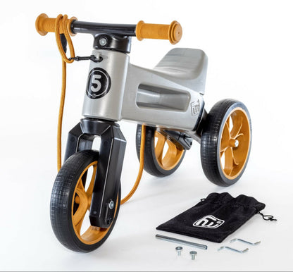 Bicicleta fara pedale Funny Wheels Rider SuperSport 2 in 1 Matte Grey bicicleta-fara-pedale