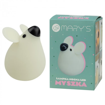 Lampa de veghe LED de silicon Mary's Mouse Alb