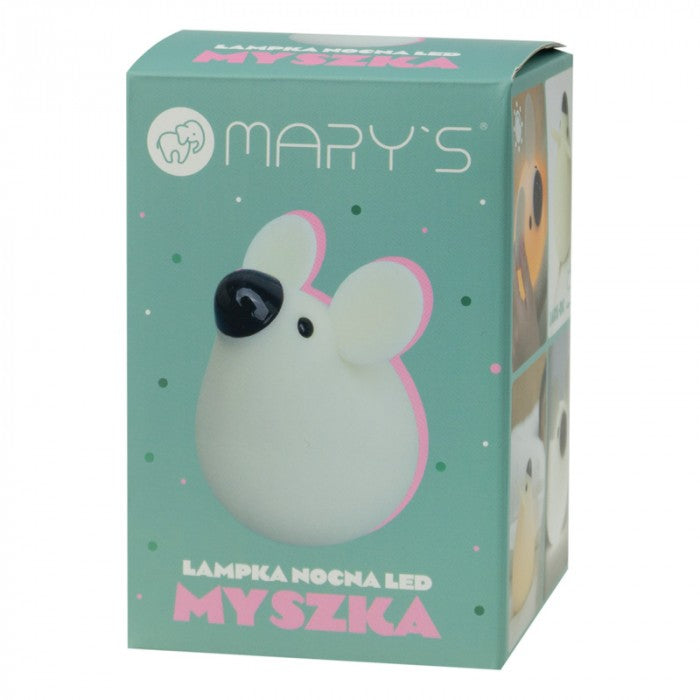 Lampa de veghe LED de silicon Mary's Mouse Alb