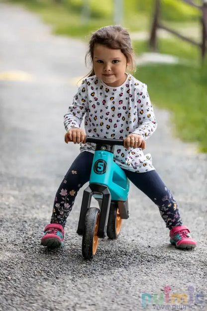 Bicicleta fara pedale Funny Wheels Rider SuperSport 2 in 1 Aqua/Aqua bicicleta-fara-pedale