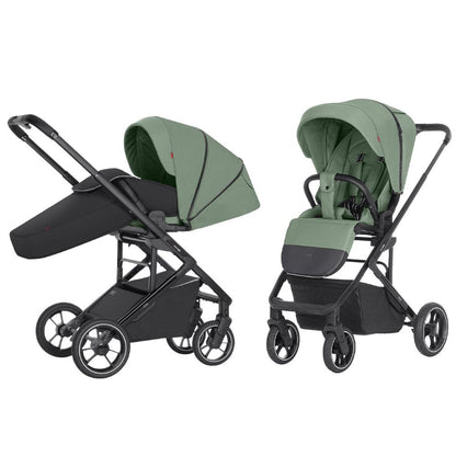 Carucior sport premium compact max. 22 Kg protectie UV UPF 50 invelitoare picioare Carrello Alfa CRL-5508 Sea Green