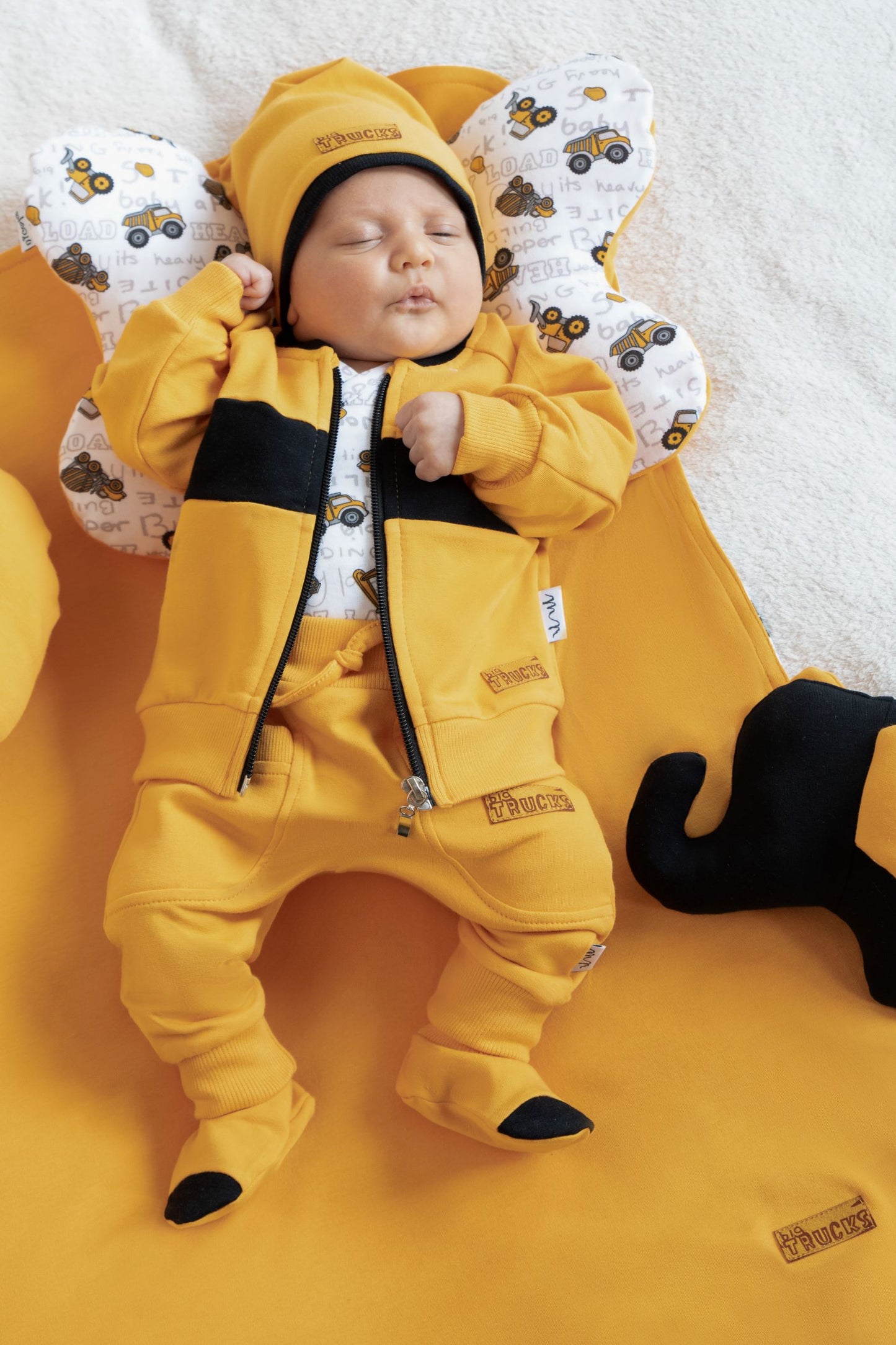 Pantalon de trening bumbac (181276) "Big Trucks"