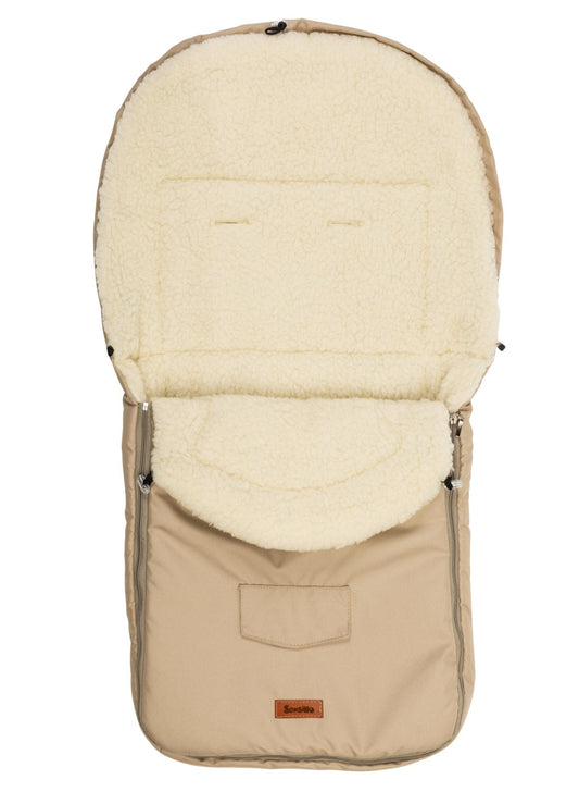 Sac de iarna Sensillo lana Cappuccino 95x40 cm