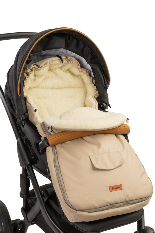 Sac de iarna Sensillo lana Cappuccino 95x40 cm