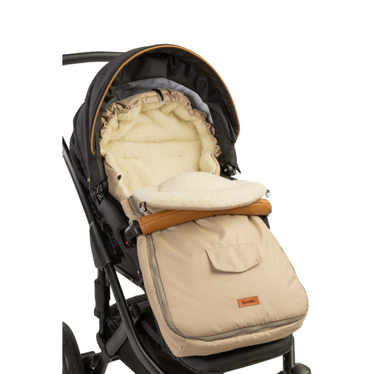 Sac de iarna Sensillo lana Cappuccino 95x40 cm